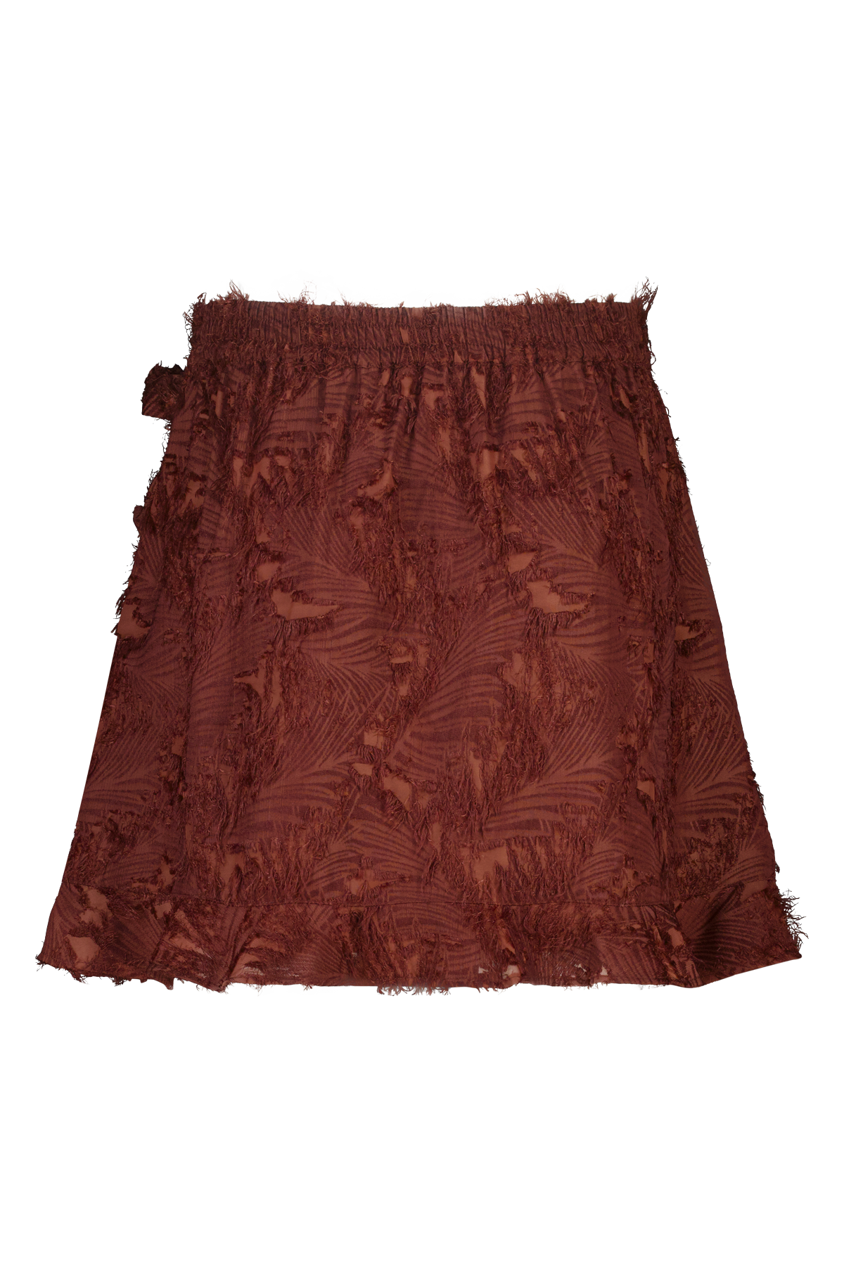 Skort met overslaglook Midden bruin