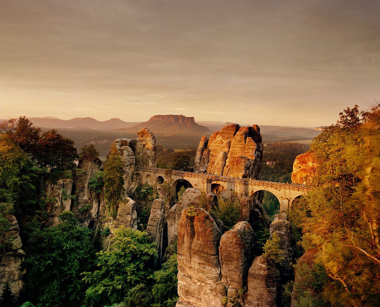 Bastei, Elbsandsteingebirge by Berthold Steinhilber - Limited Edition. Edition of: 150. Signed.