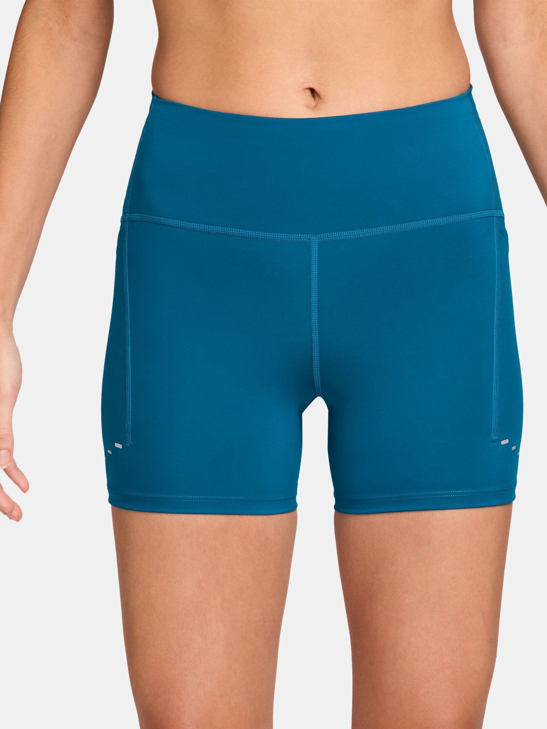 Nike Swift Hoge taille 4inch Strakke Hardloopshort met zakken