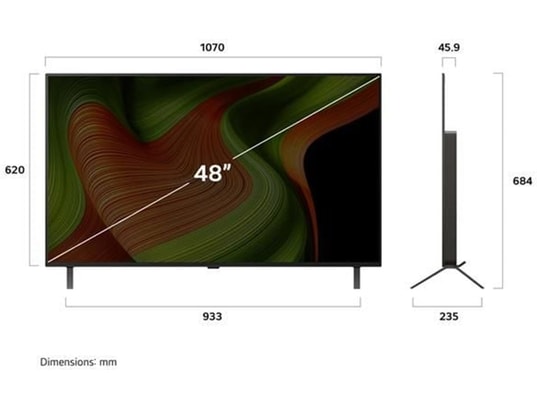 LG - TV OLED 4K 121 cm OLED48B56LA