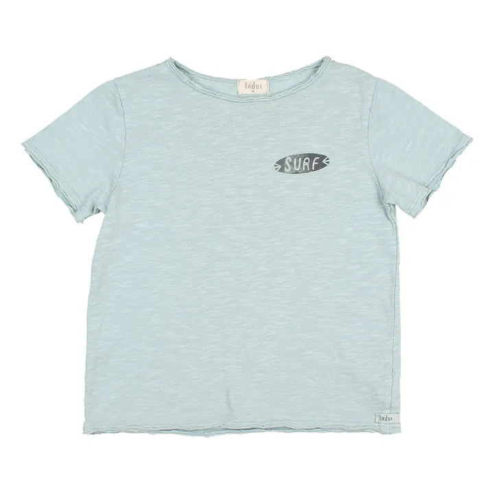 Búho T-shirt Surf Coton Flammé | Bleu Vert
