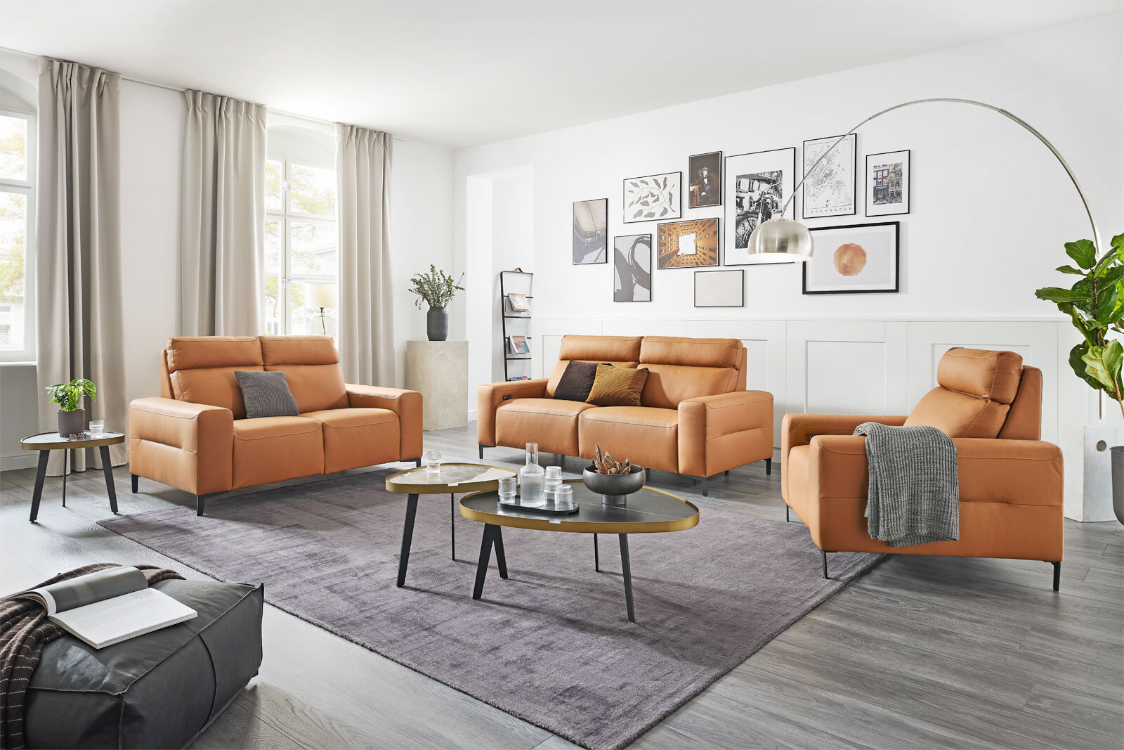 Relaxsessel SARANDA cognac