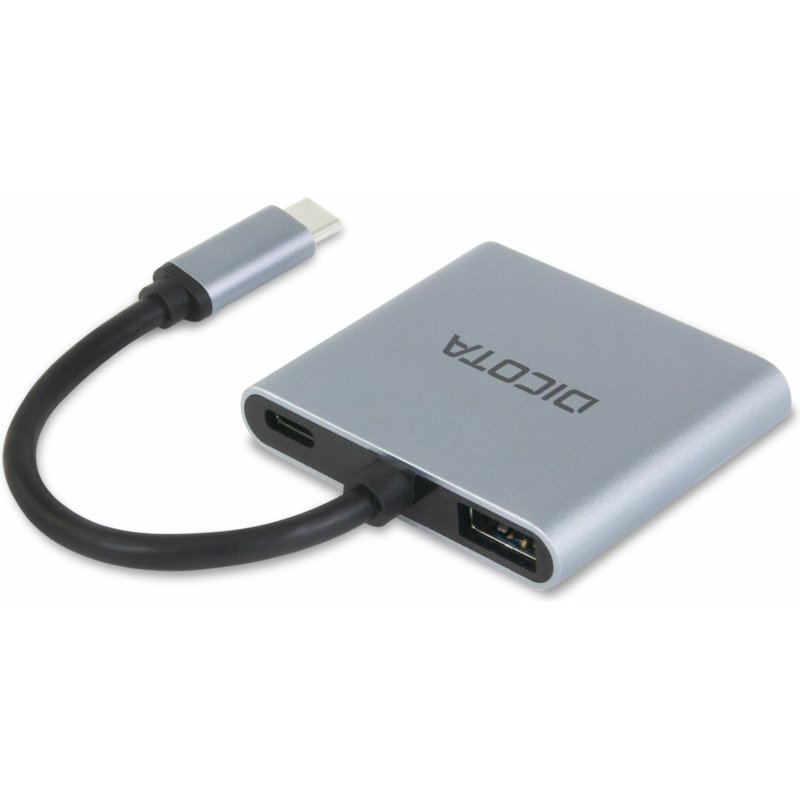 DICOTA D32063 station d'accueil Tablette/Smartphone/ordinateur portable Argent