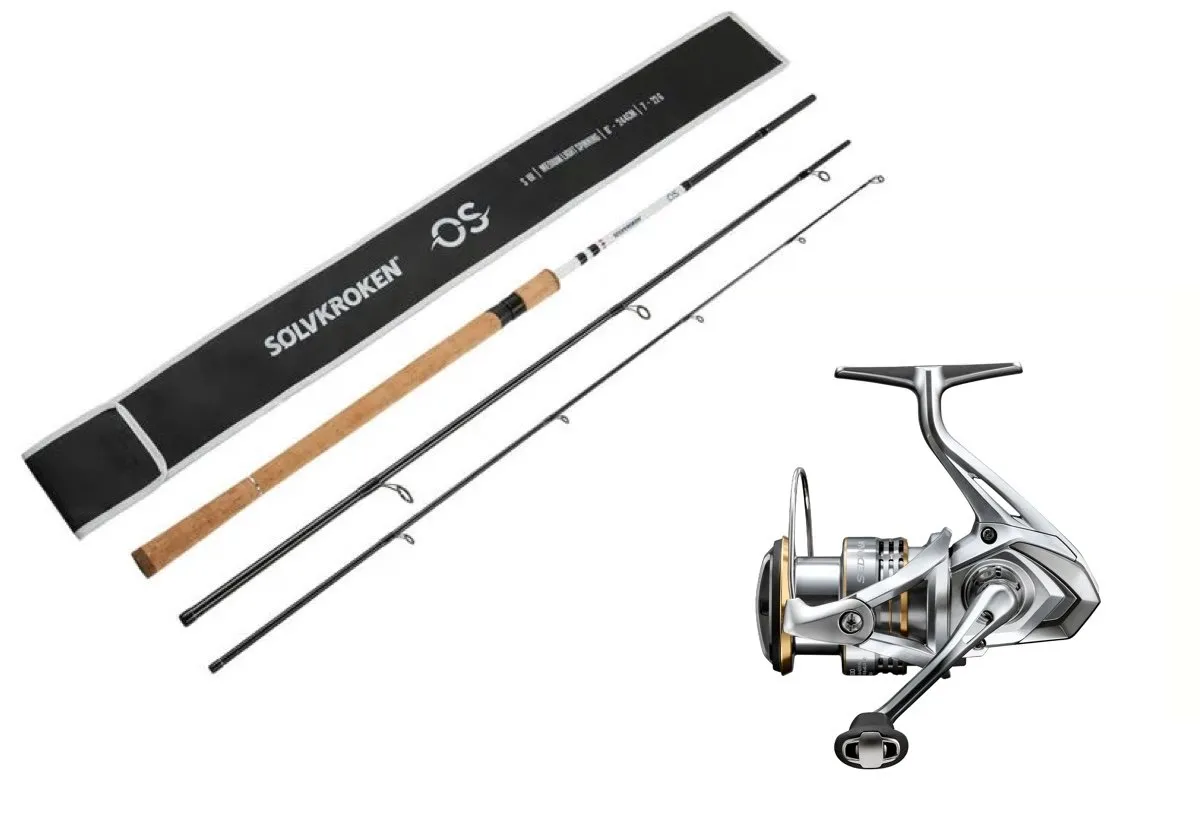 Sølvkroken Siii Os Spi 274 Cm 15-40g/Shimano Reel Sedona Fj Silver C3000
