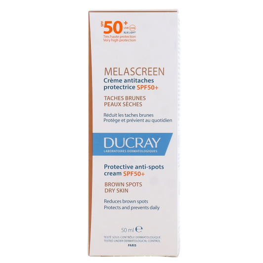 Ducray Melascreen SPF50+ protection solaire anti taches brunes