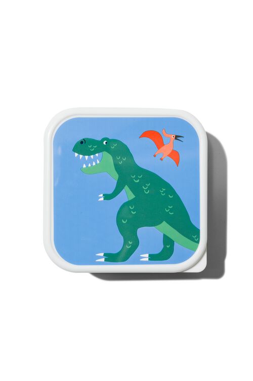 3 boîtes de rangement snack dinosaure