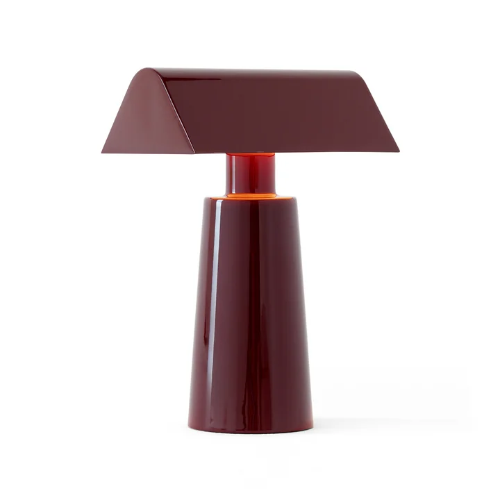 &Tradition - Caret MF1 Akkuleuchte, dark burgundy