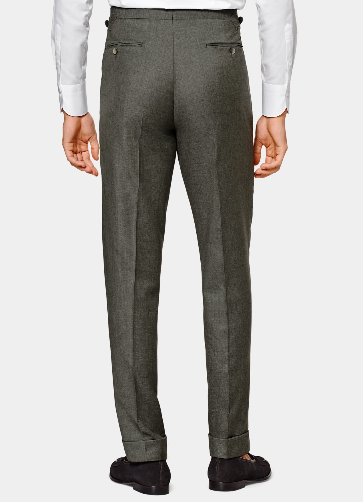 Costume trois pièces Havana coupe Tailored vert foncé