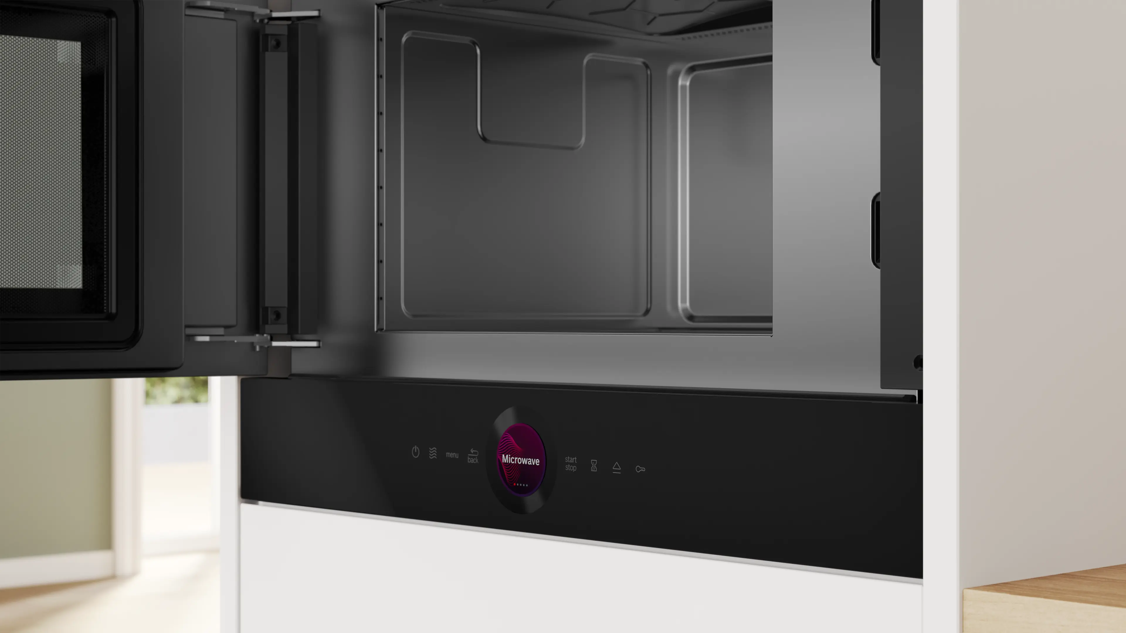 Serie 8 Inbouwmagnetron Zwart