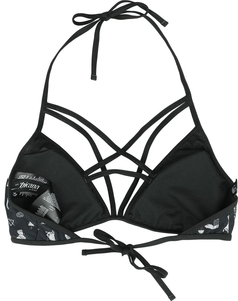 Haut de Bikini Pentagramme | Gothicana by EMP Haut de bikini