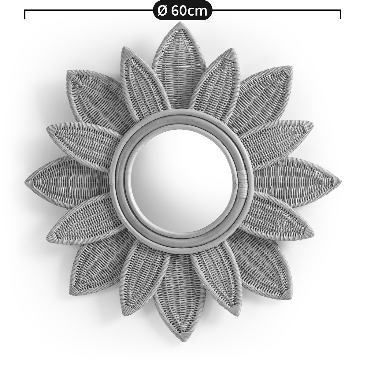 LA REDOUTE INTERIEURS<br>Espelho giratório Ø60 cm, Nogu
