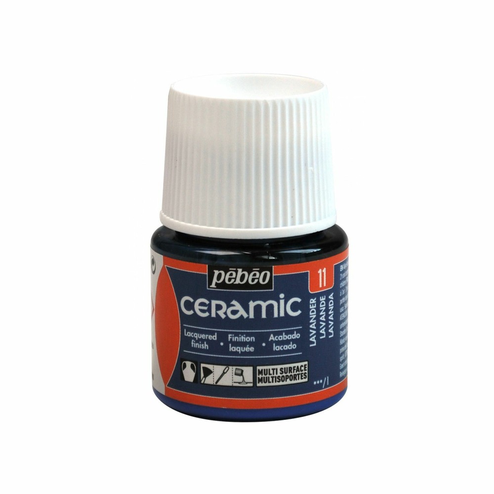 Peinture céramique et multi-surfaces - lavande - 45 ml