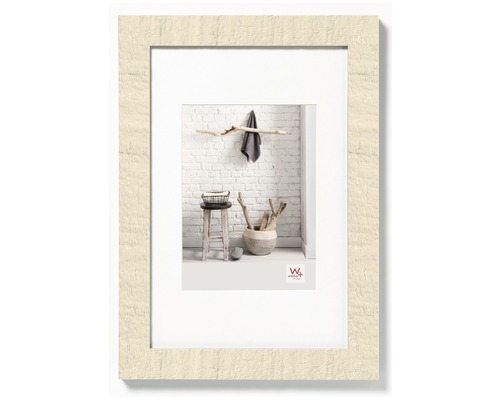 Houten fotolijst, Home style, crème, 18x24 cm
