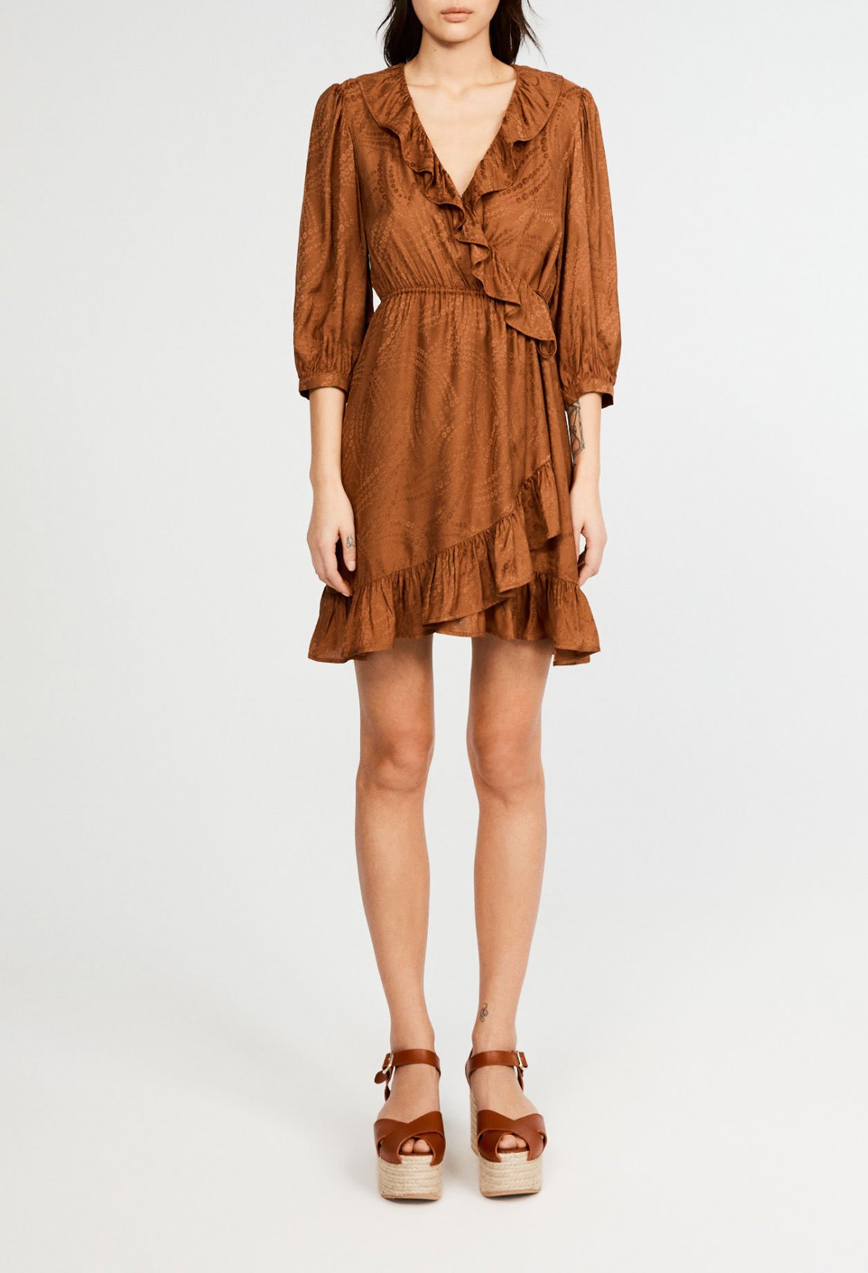 Robe courte croisee
