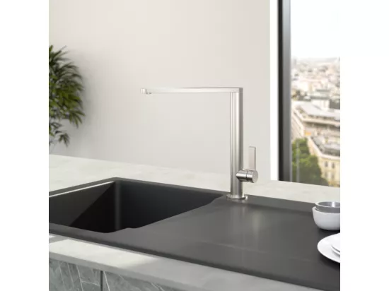 Robinet cuisine VILLEROY ET BOCH Finera acier massif