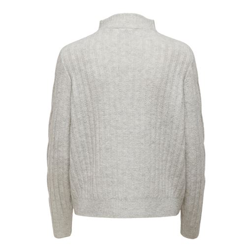 JDY Andrea Striktrøje, Super Light Grey Melange, S