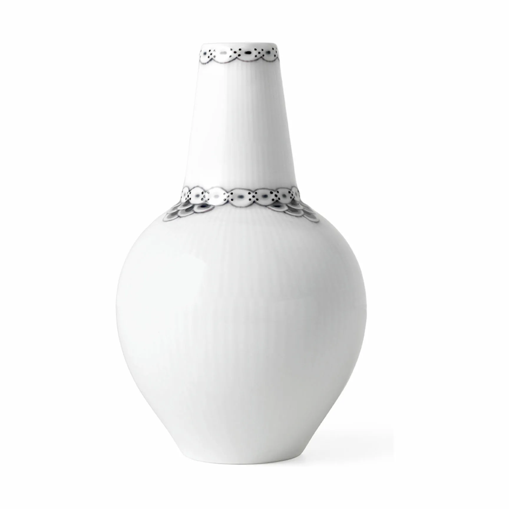 Royal Copenhagen Sort Riflet Blonde Vase