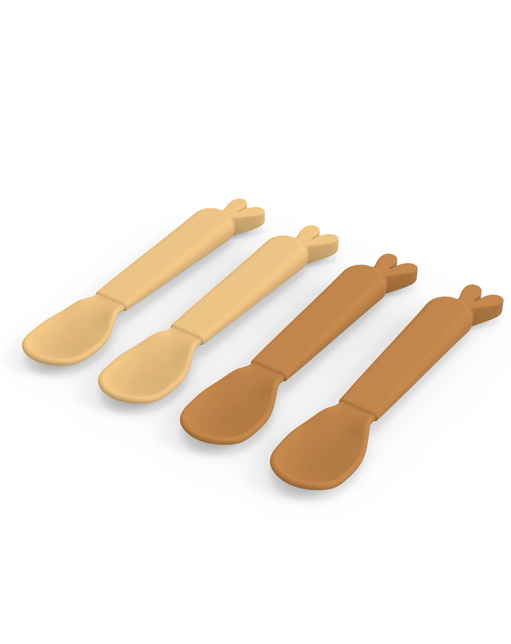 Löffel-Set KIDDISH - LALEE 4er Pack in senfgelb