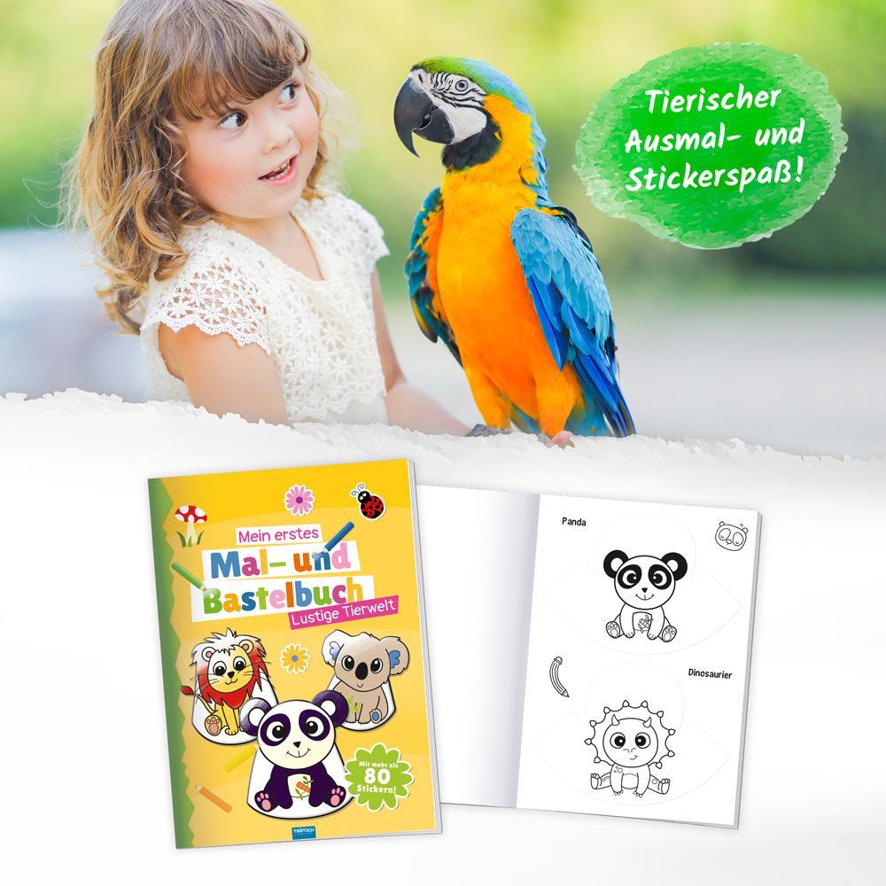 Trötsch Malbuch Bastelbuch Mein erstes Mal- und Bastelbuch Lustige Tierwelt