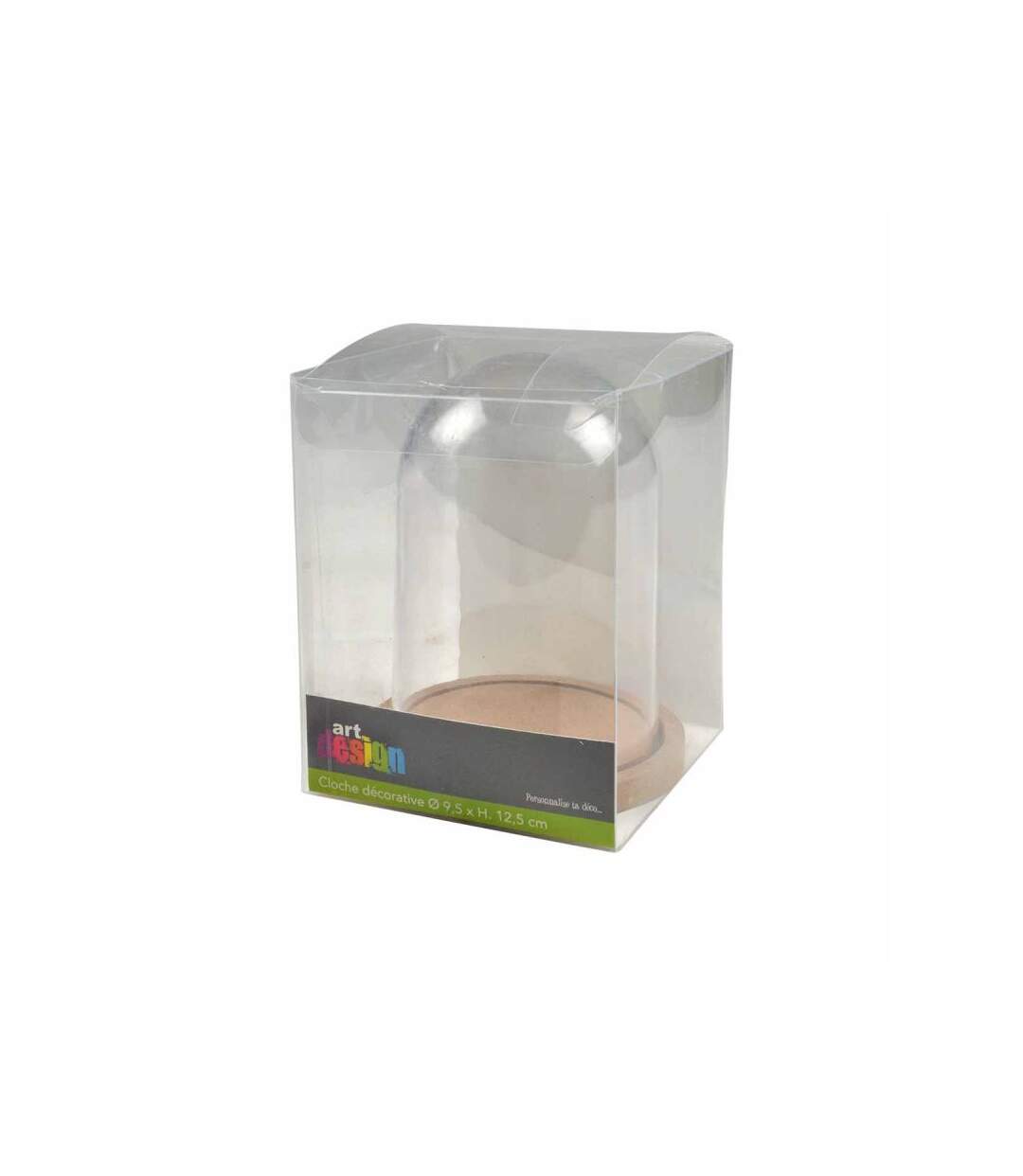 Paris Prix - Cloche Design harmonie 11cm Transparent