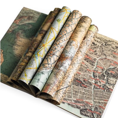 Geschenkpapier Pepin, Maps