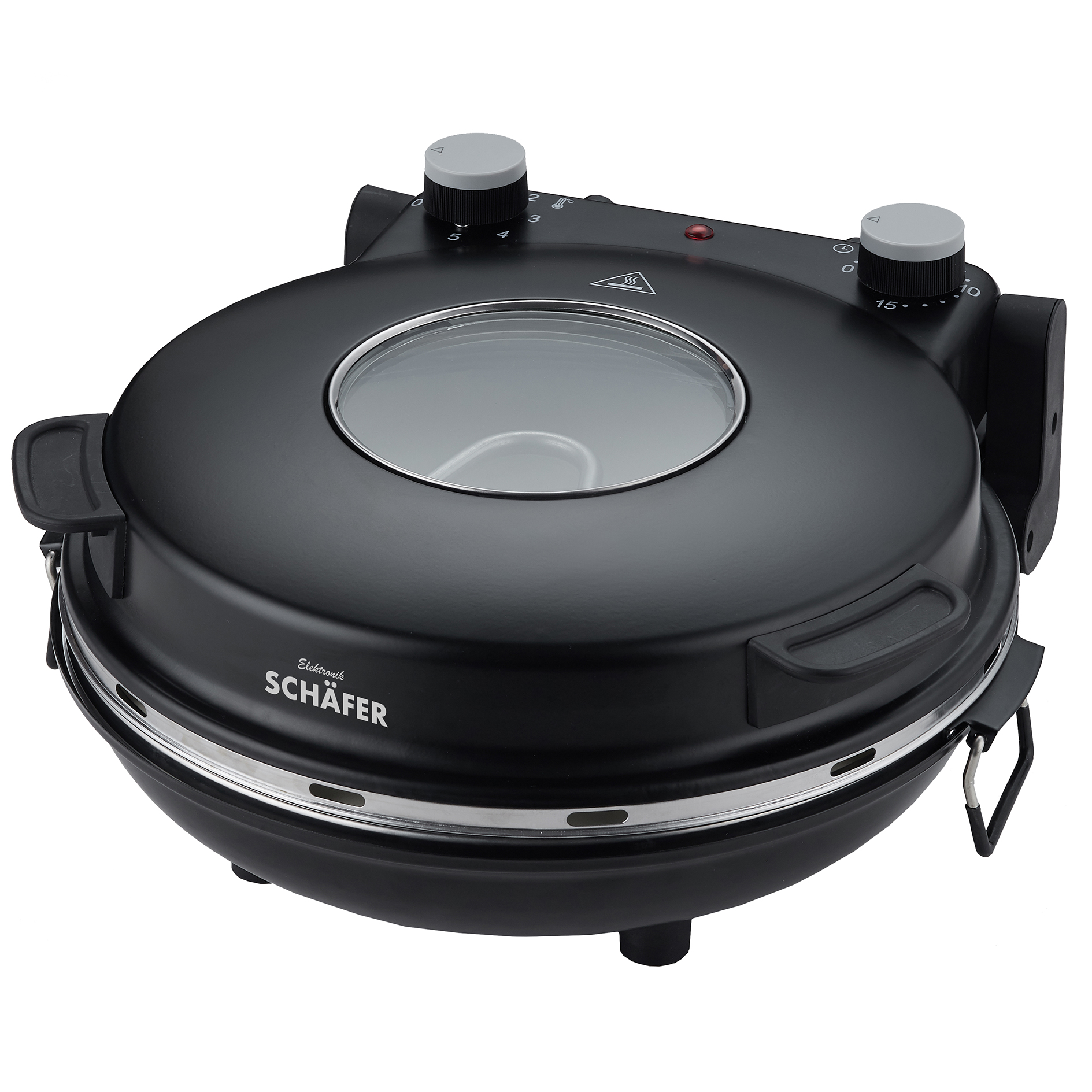 SCHÄFER Pizzaofen - schwarz - 1200 Watt