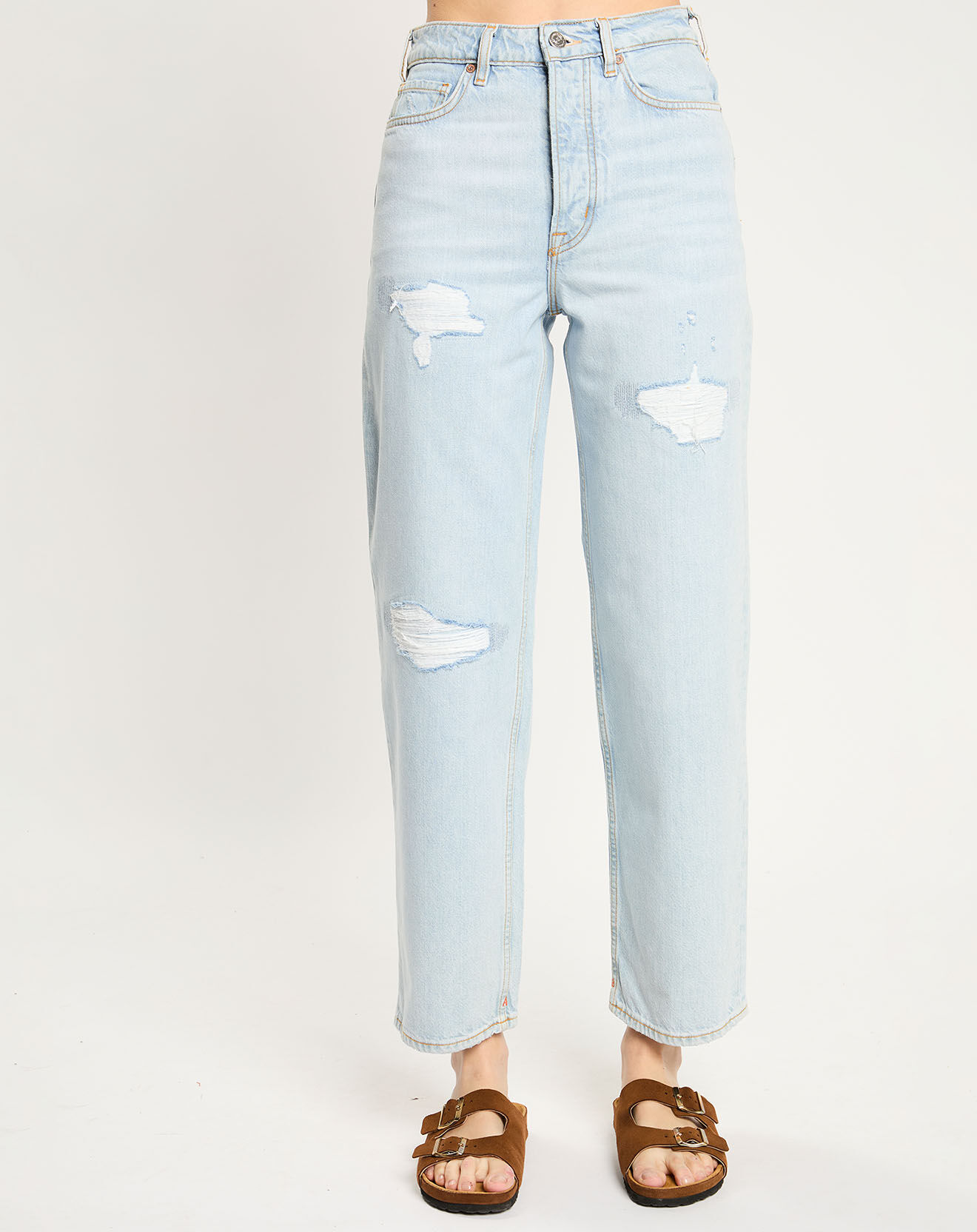 Scotch & Soda Jean Regular Fit Abrasion bleu clair