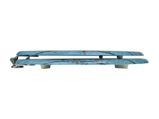 Lot de deux sièges effet bois marron 43.7 x 37.8 x 43.7 cm 02_0002950
