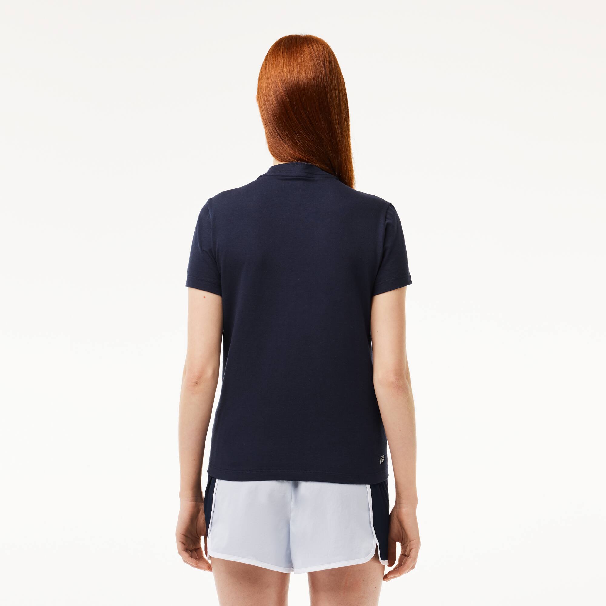 T-shirt jersey technique de coton biologique ultra-dry T-Shirts - Bleu - Lacoste - Femme