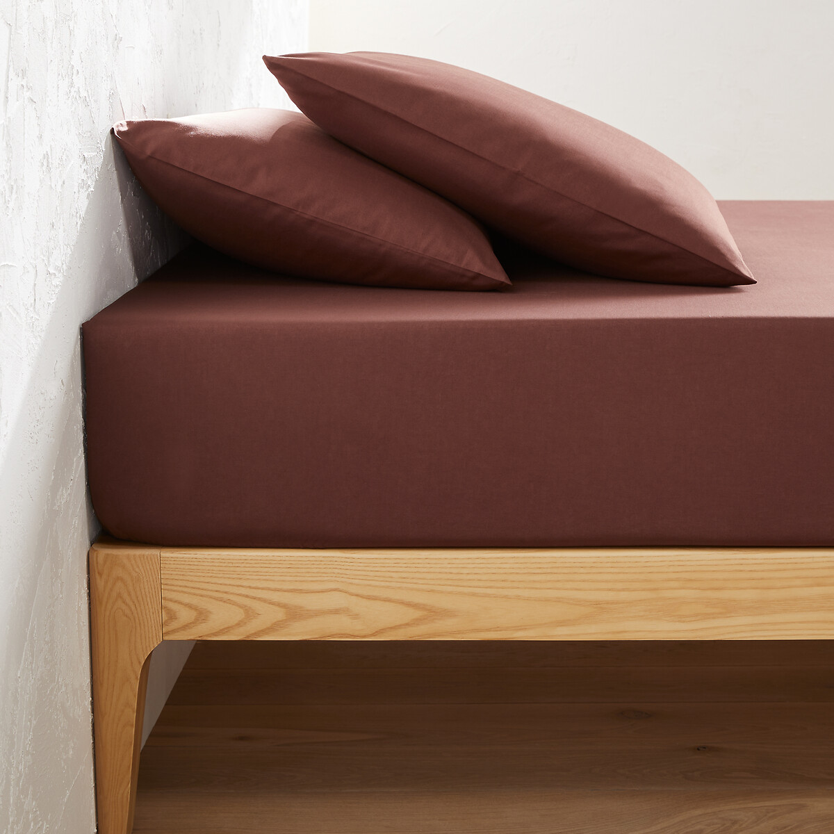 LA REDOUTE INTERIEURS<br>Lençol de algodão com elástico, dobrável, 25 cm, Scenario