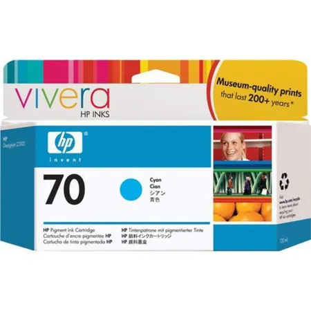 HP Original Tintenpatrone 70 cyan