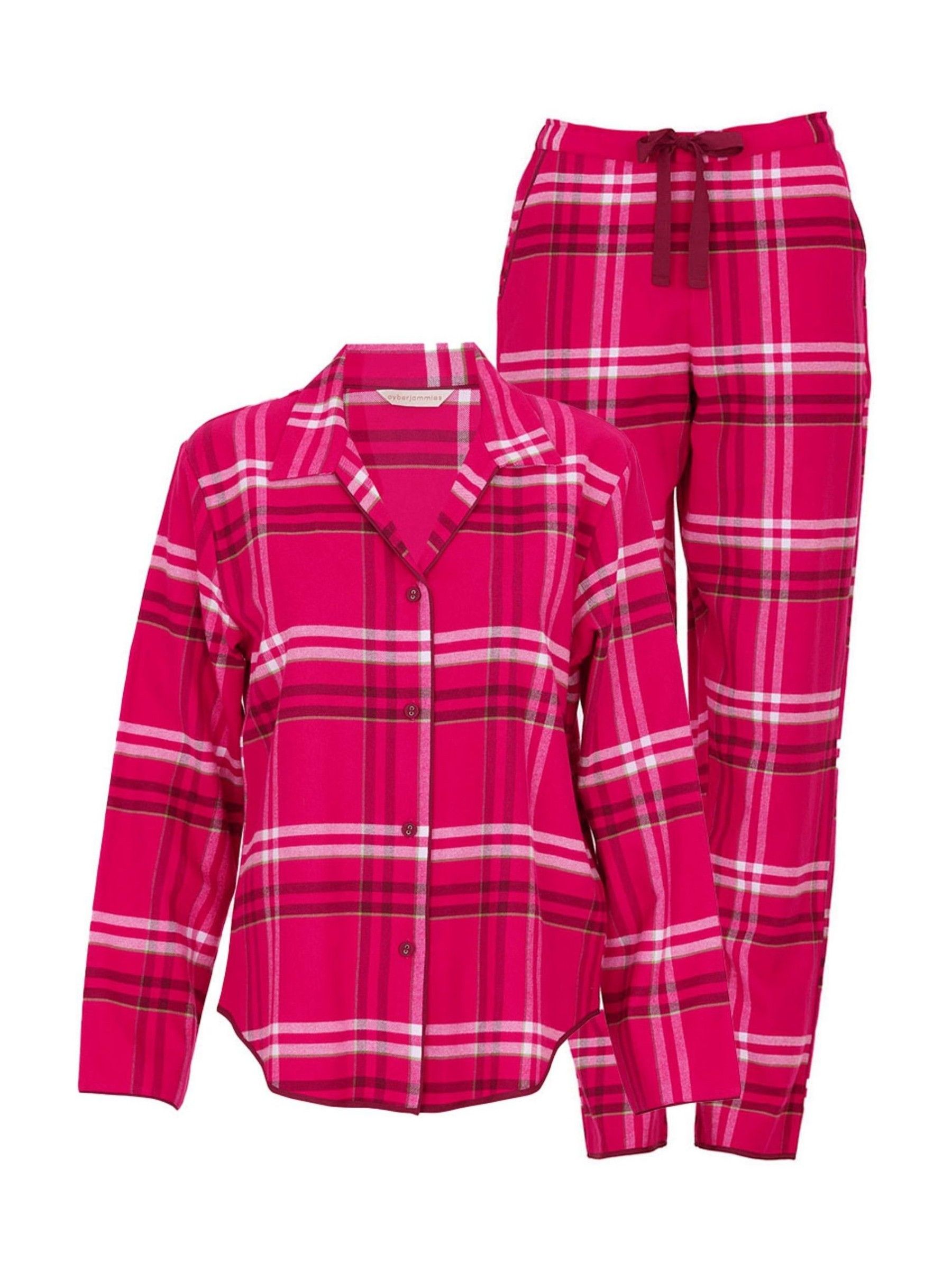 Cyberjammies geruite pyjamaset met lange mouwen