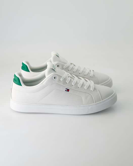 Tommy Hilfiger ICON COURT PINPERF LTH Sneaker in Weiß
