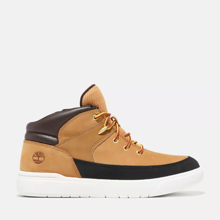 Bota de caminhada infantil Junior Seneca Bay na cor amarela.