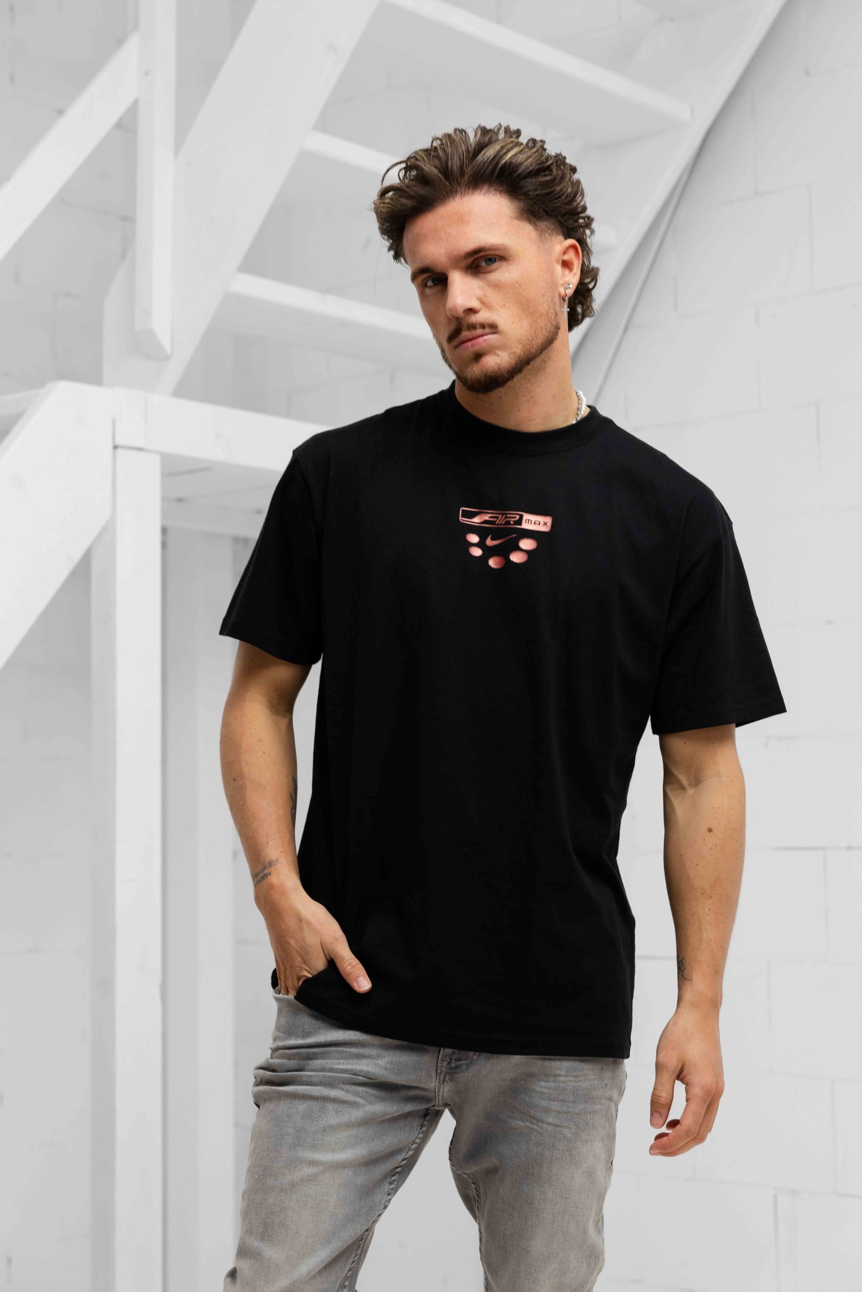 Nike Sportswear Max90 T-Shirt Heren Zwart