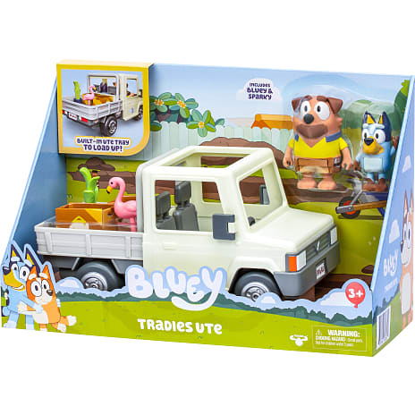 Bluey arbejds-ladvogn m. figurer