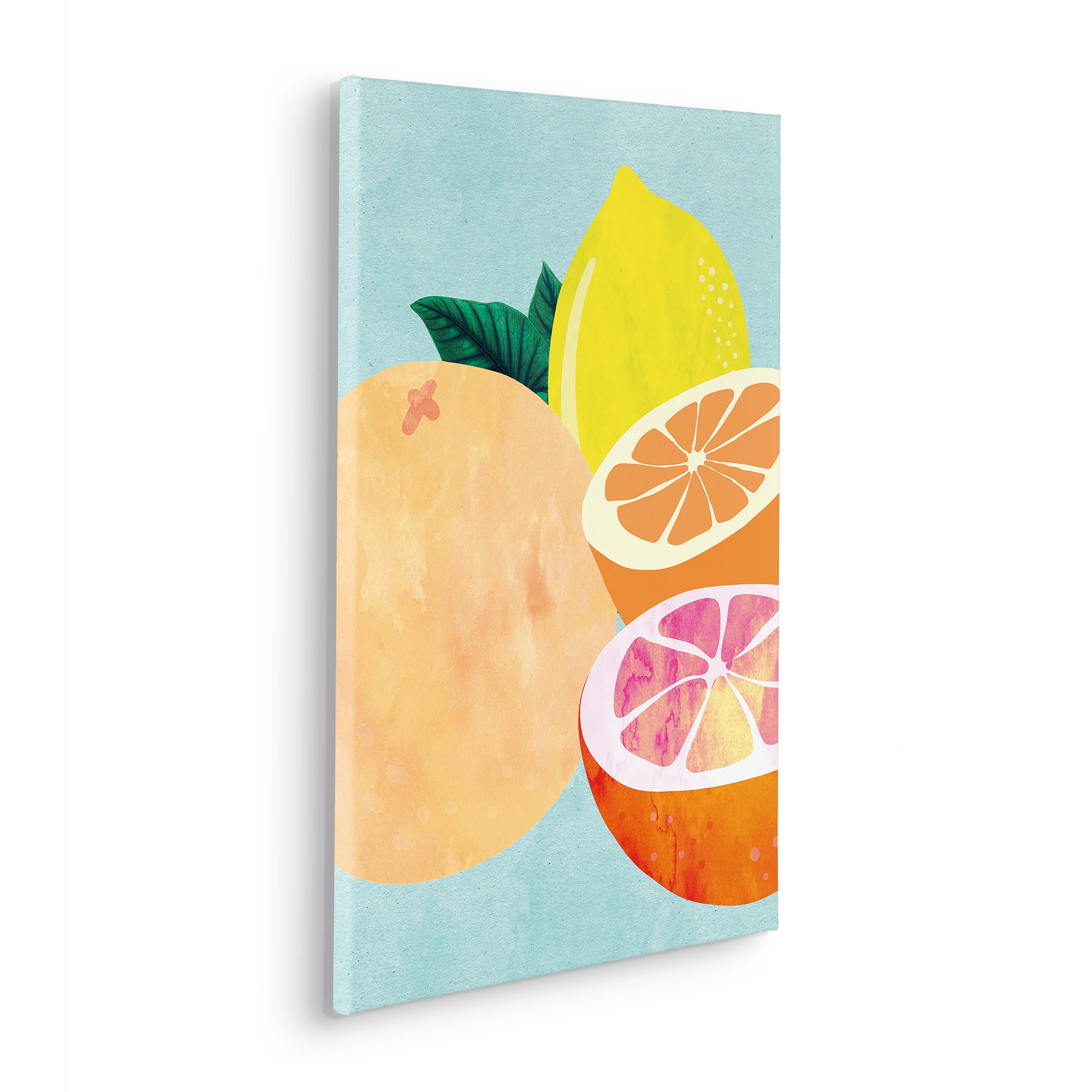 Komar Leinwandbild »Mint and Lemonade - Grösse 40 x 60 cm« Natur 1 Stk. tlg. Keilrahmenbild mi Echtholzrahmen