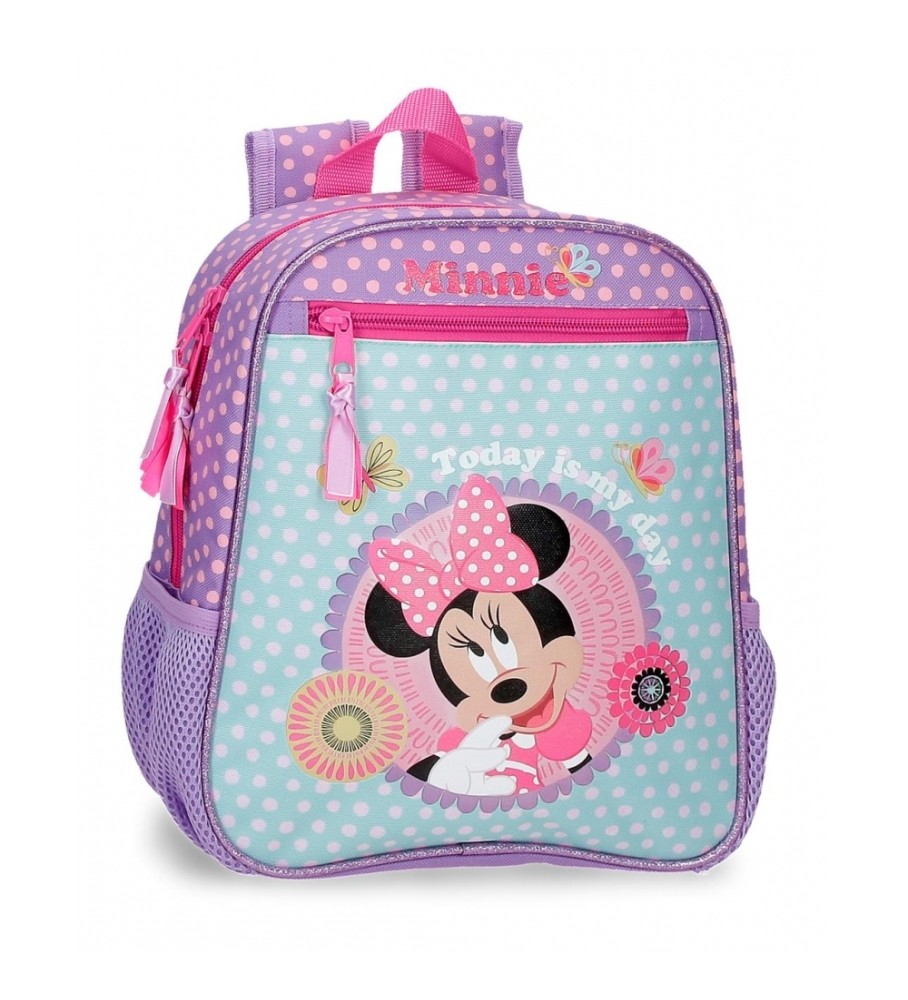 Mochila Disney Minnie Hoje é o meu dia 28 cm lilás