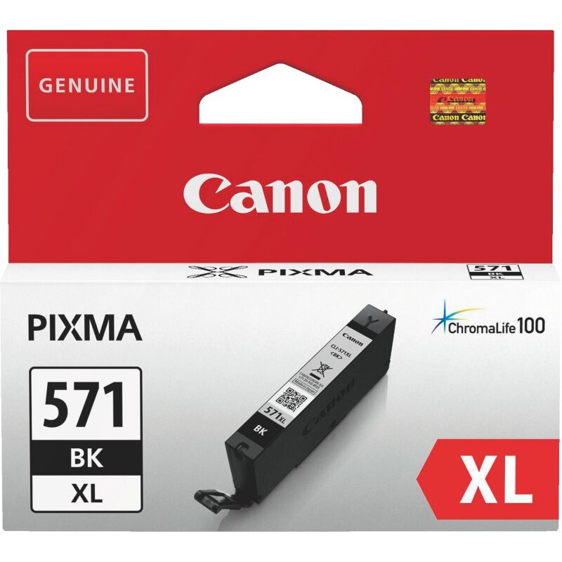 Canon PGI571XL cartouche haute capacité noire photo pour imprimante jet d'encre