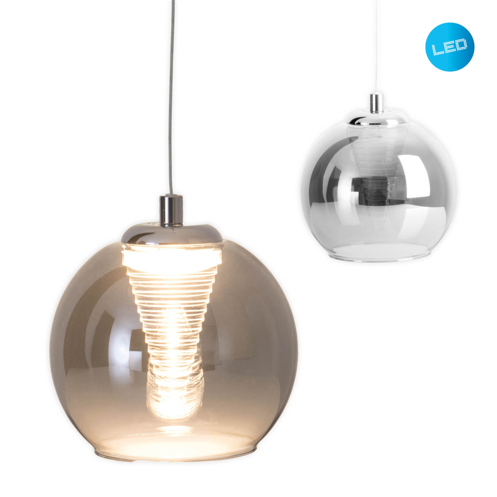 LED-Pendelleuchte VASO - anthrazit - 14,5 cm