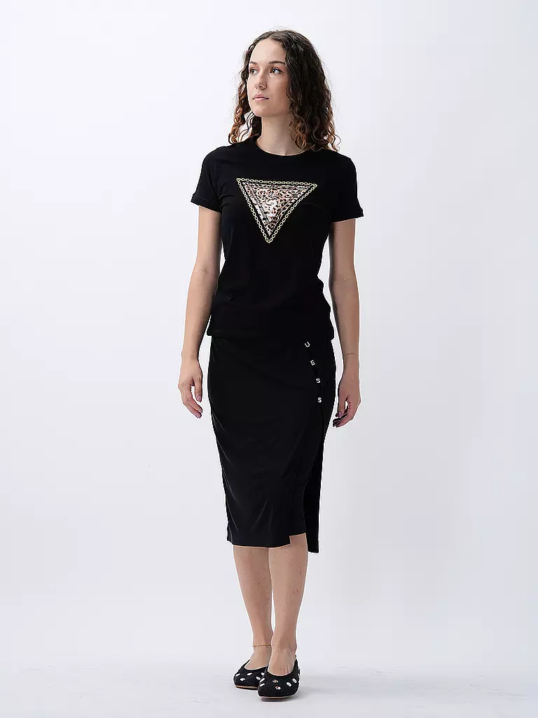GUESS T-Shirt schwarz