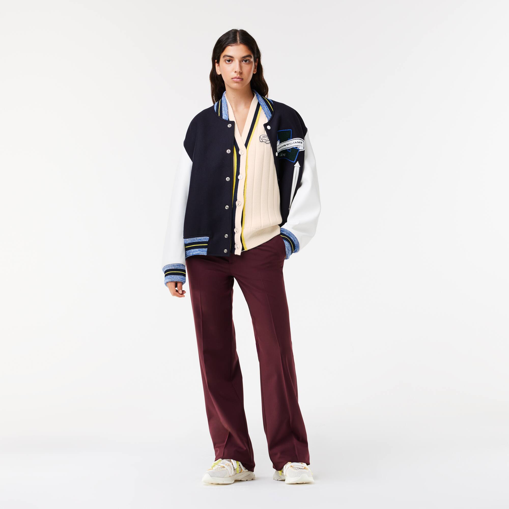 Lacoste x Eleven by Venus extraweiter ärmelloser Cardigan Lacoste X EleVen by Venus Williams - Weiss - Lacoste - Unisex
