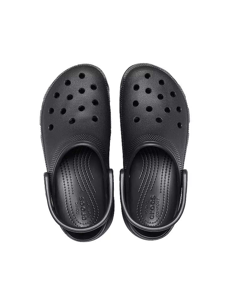 CROCS Pantoletten CLASSIC PLATFORM CLOG schwarz