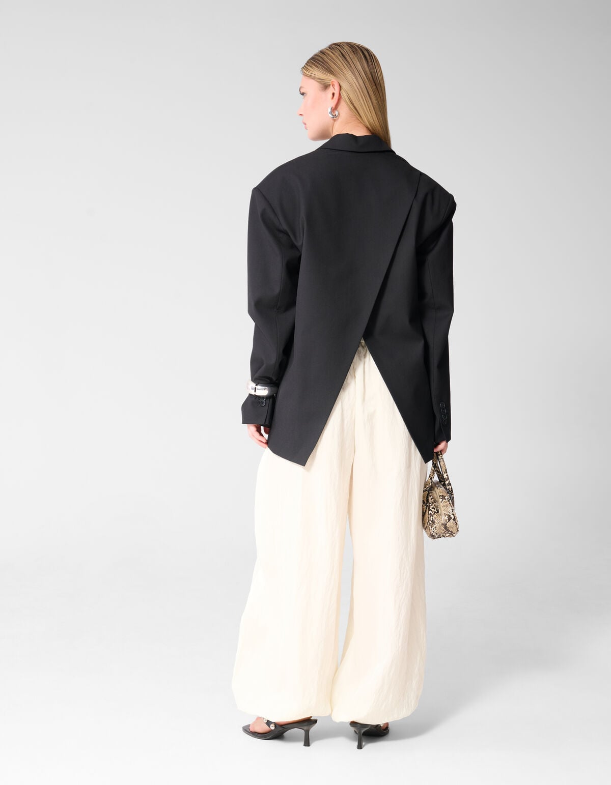 Balloon Fit Broek Gebroken Wit