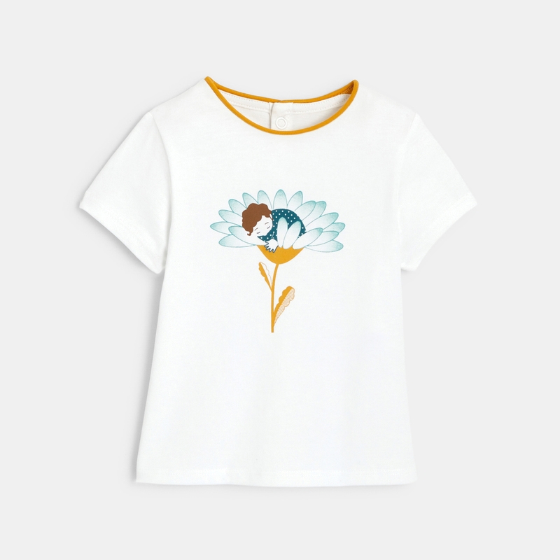 T-shirt manches courtes vert bébé fille