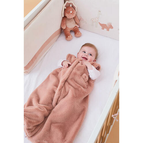 Gigoteuse 70cm fausse fourrure - Rose clair - NOUKIE 'S