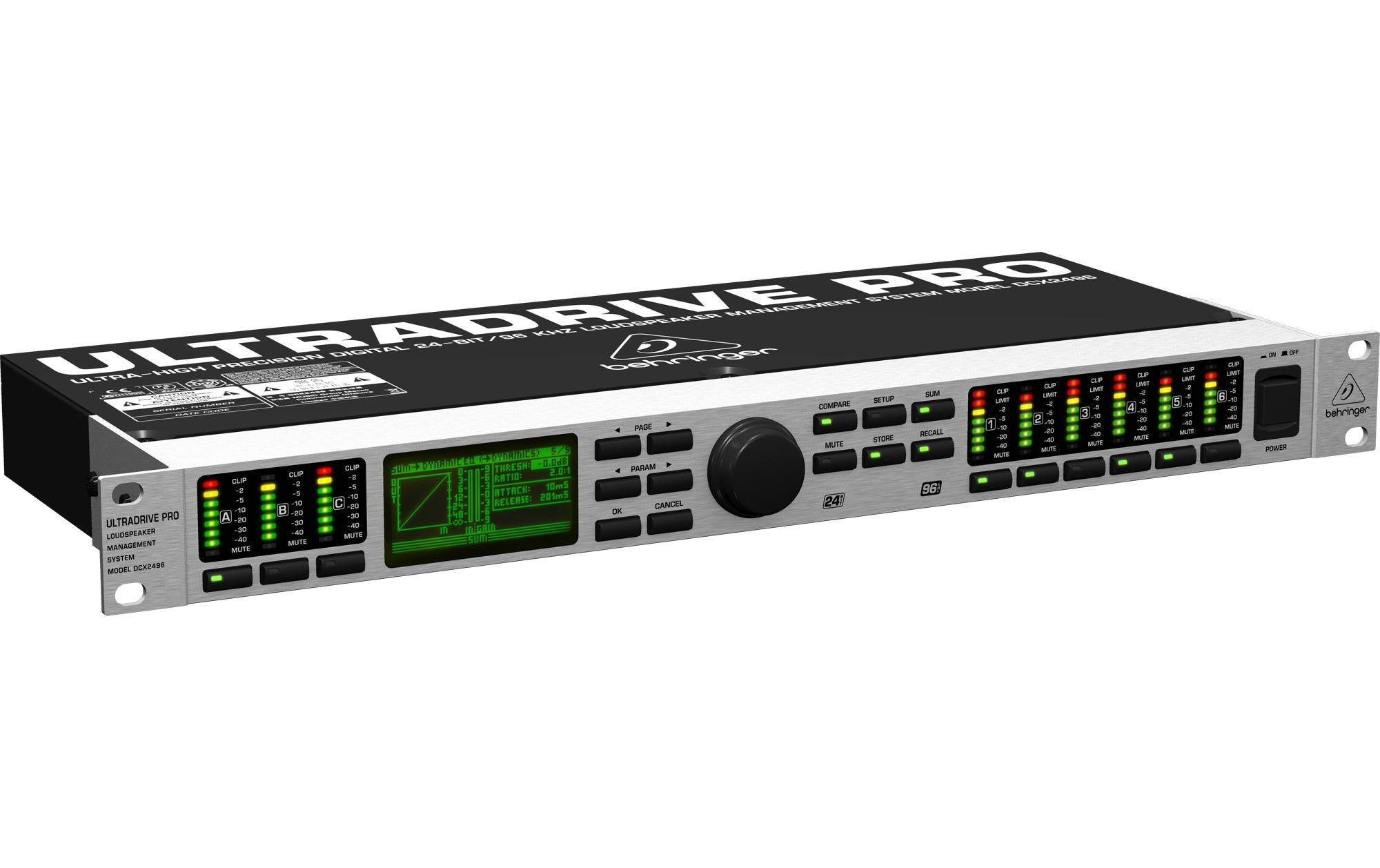 Lautsprecher-Managementsystem DCX2496<br>Digitales 24-Bit/96 kHz-Lautsprecher-Managementsystem
