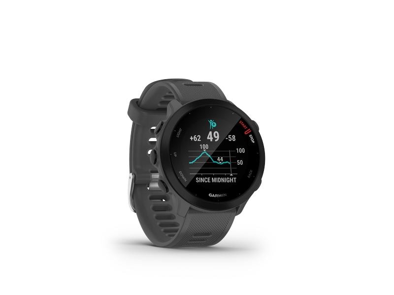 GARMIN Sportuhr Forerunner 55 Grau/Schwarz GPS-Laufuhr