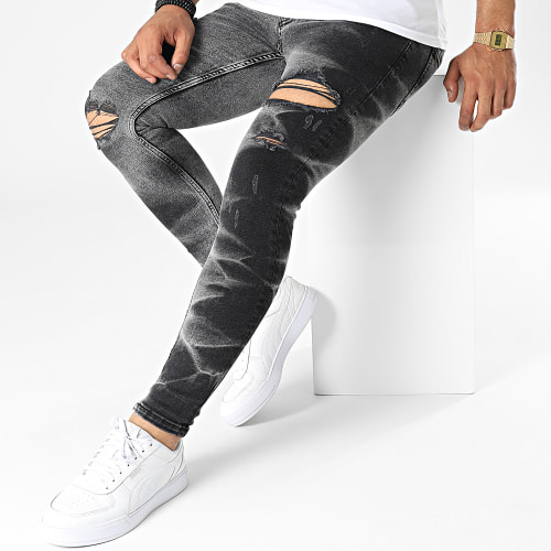 Jean Slim B6880 Noir