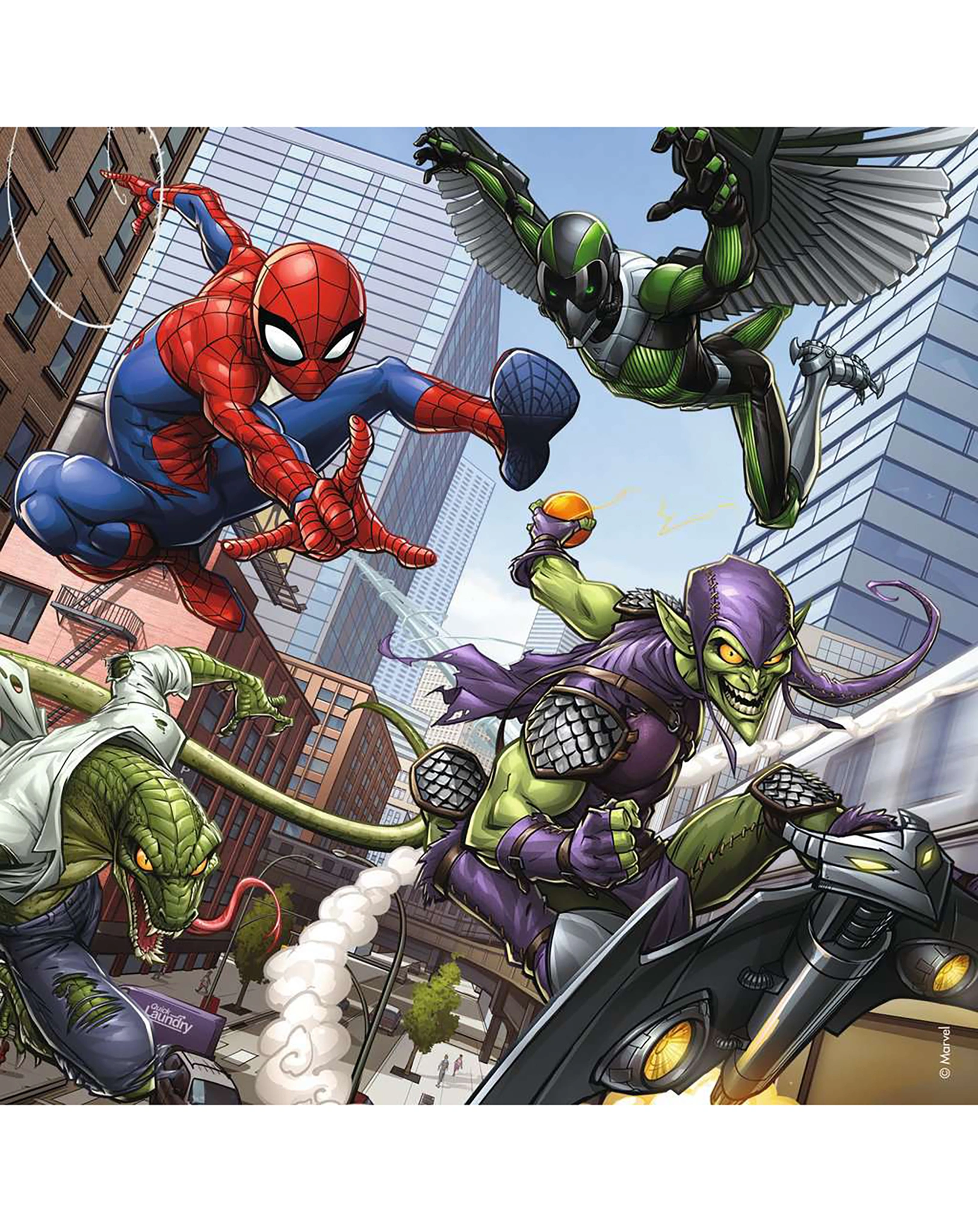 Puzzle SPIDER-MAN BESCHÜTZT DIE STADT 3x49-teilig